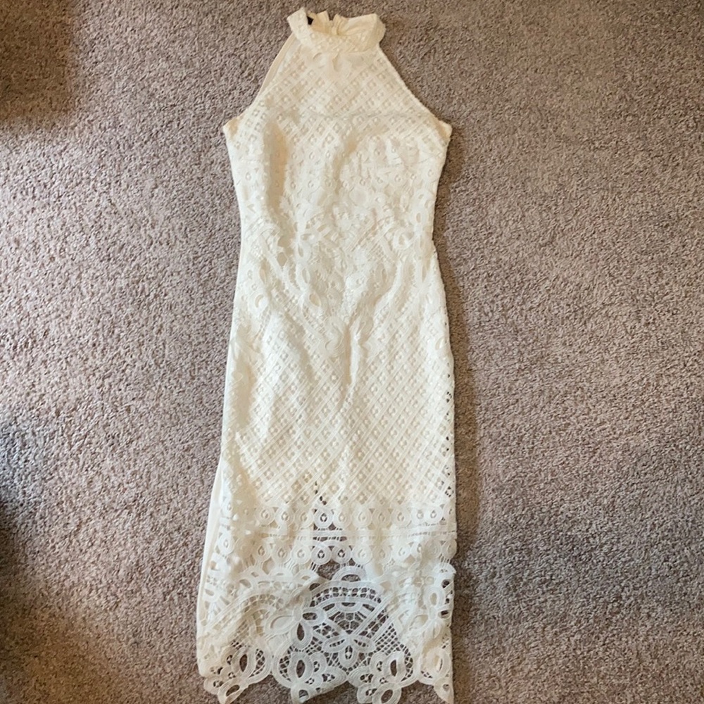 White lace dress
